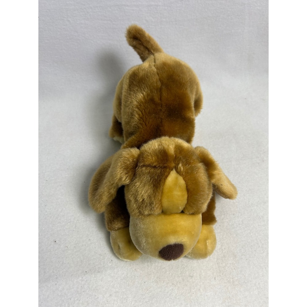 Vintage Animal Alley Toys R Us Dog 13" Brown Tan Floppy Ear Plush 2000 Puppy - Picture 9 of 11